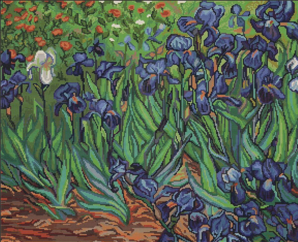 Irises, reproduction of Van Gogh SG444