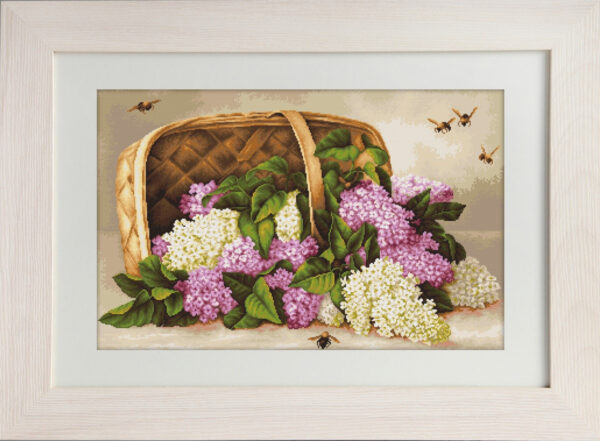 Basket of lilacs SG501