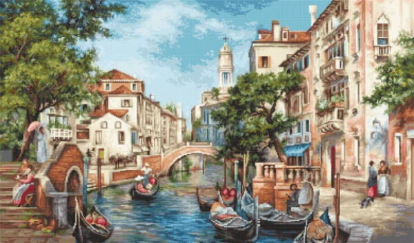 The streets of San Polo 39x23 cm SG589