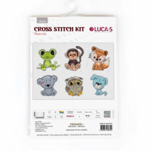 Cross stitch kit Friends 1 8x9 cm SJK038