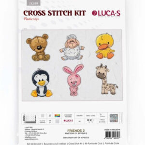 Cross stitch kit Friends 2 8x9 cm SJK039
