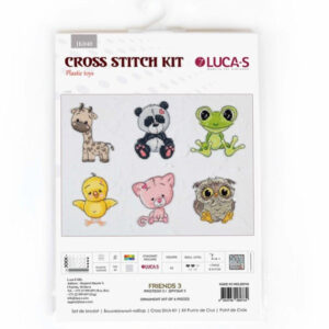 Cross stitch kit Friends 3 8x9 cm SJK040