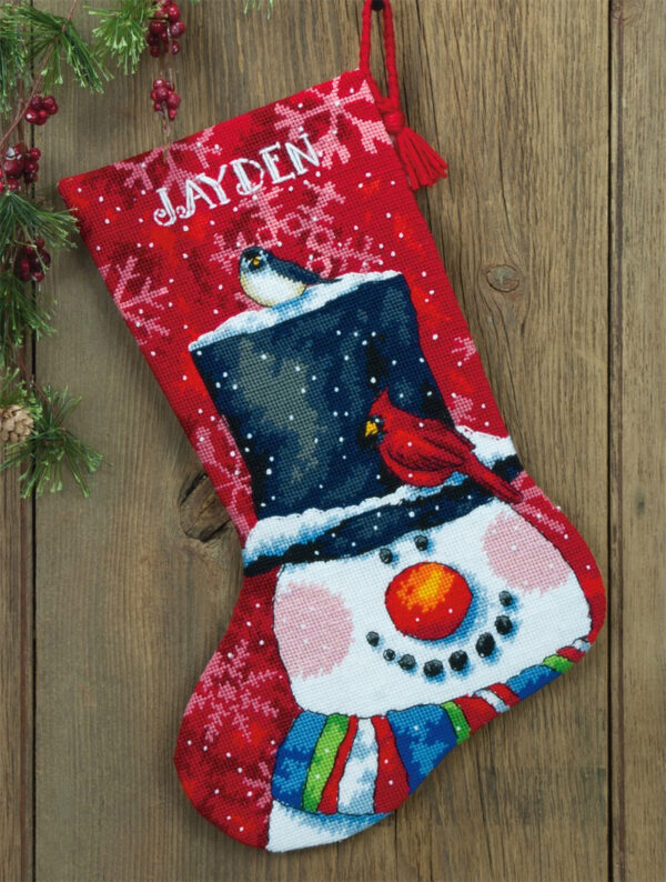 Snowman & Friends Christmas Stocking D71-09146