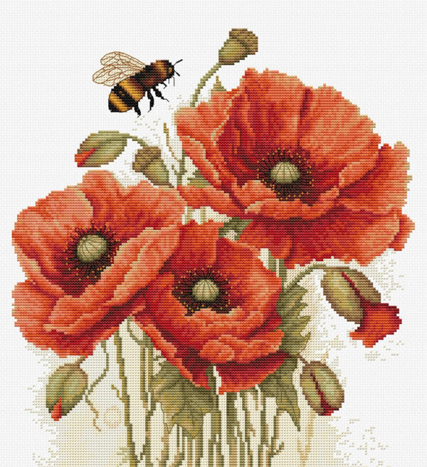 The Splendor of Summer Poppies 24,5x27cm SB7042