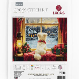 Cross Stitch Kit "Waiting For The Snowflakes" 36x29cm SBU5076