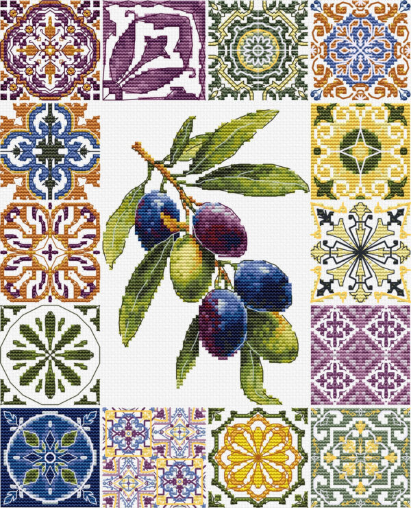 Olive Palette of the Mediterranean 20x25cm SB7050