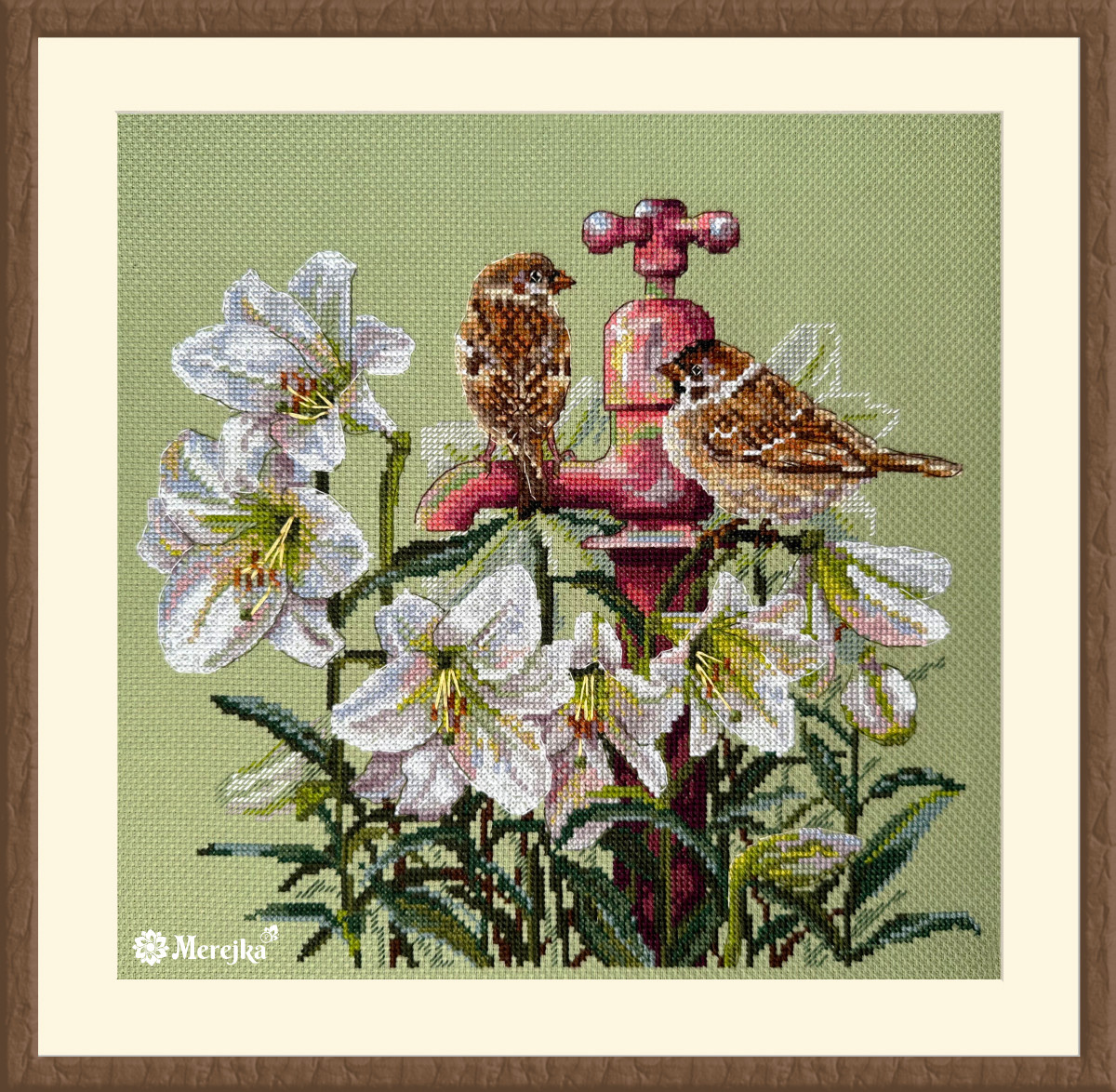Among the Lilies 25x28 SK229