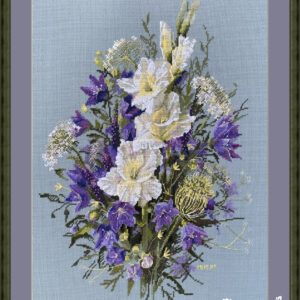Cross-stitchThe White Sword Lily 39x27 SK223