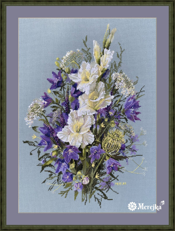 Cross-stitchThe White Sword Lily 39x27 SK223