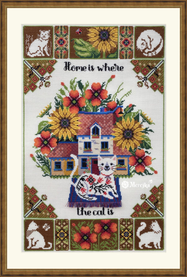 Home is where the cat is 27x43 SK220