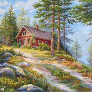 Red Cabin in the Woods 30x39,5 SK254