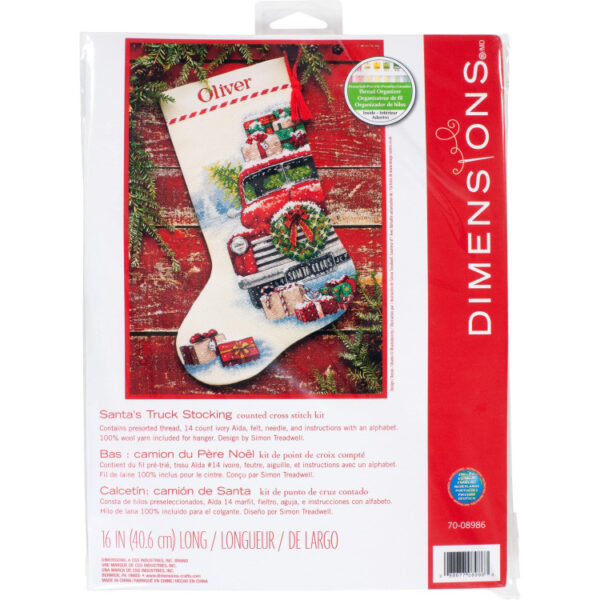 Santa's Truck Stocking D70-08986 - Image 2