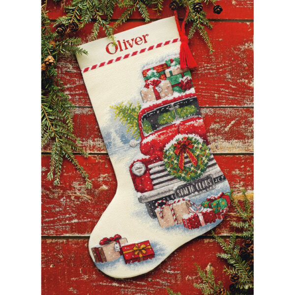 Santa's Truck Stocking D70-08986 - Image 4