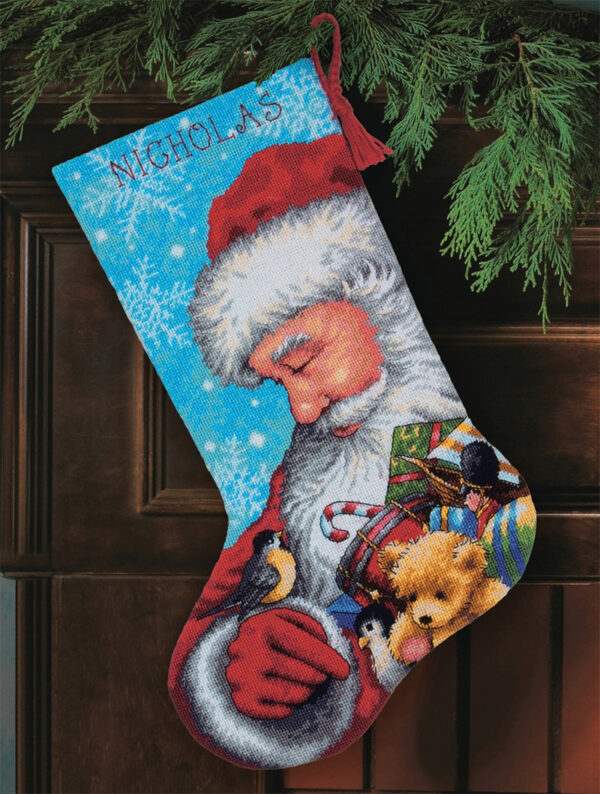 Santa & Toys Christmas Christmas Stocking D71-09145