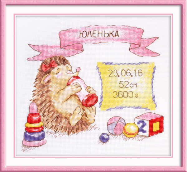 Hedgehog Sampler (girl) S914 (D)