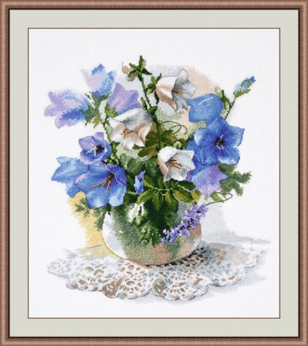 Sky-Blue Bellflower Ringing S925