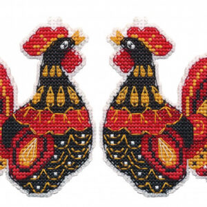 Christmas tree decoration. Rooster S1449