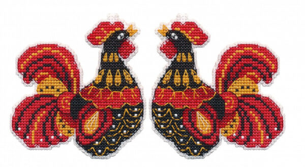 Christmas tree decoration. Rooster S1449