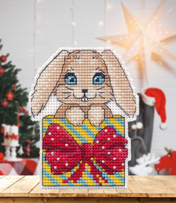 Fluffy gift. Magnet S1491