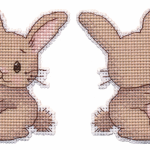 Cross-stitch kitChristmas tree toy. Bunny S1502