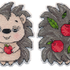 Cross-stitch kitChristmas tree toy. Hedgehog S1505