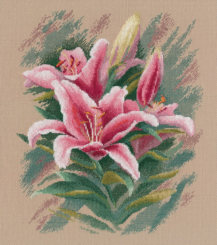 Cross-stitch kitLilies S1591