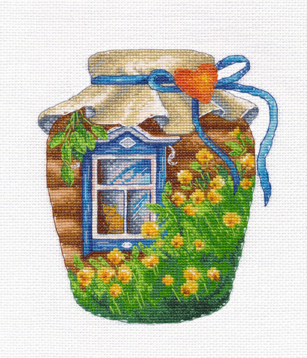 Summer in a jar 13x15 cm S1657