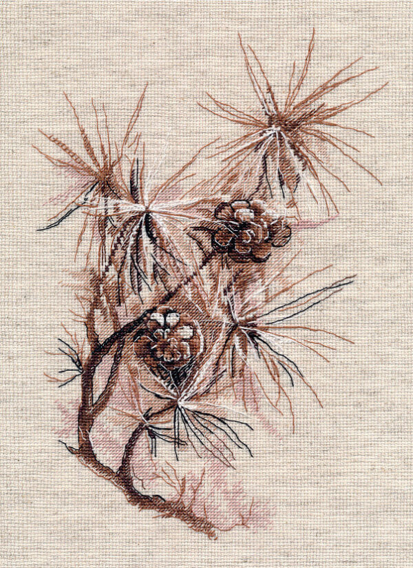Pine branch 18x27 cm S1662