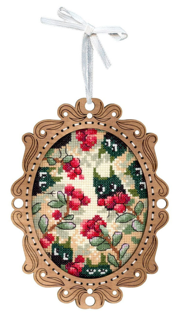 Tikand puidul Miniature. Lingonberry Forest 14x10cm SO-129