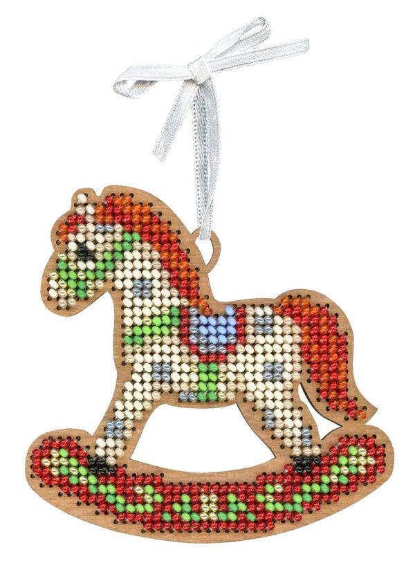 Tikand puidul Little Light Horse 8x8 cm SO-153