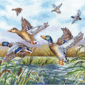 The ducks are flying 25,5 х 19,5 cm SANL-26