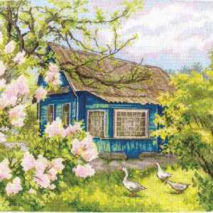 Lilacs near the house 28 х 22,2 cm SANS-77