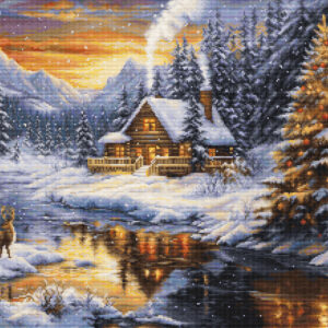 Winter Evening in the Mountains 51 x 35 cm SB721