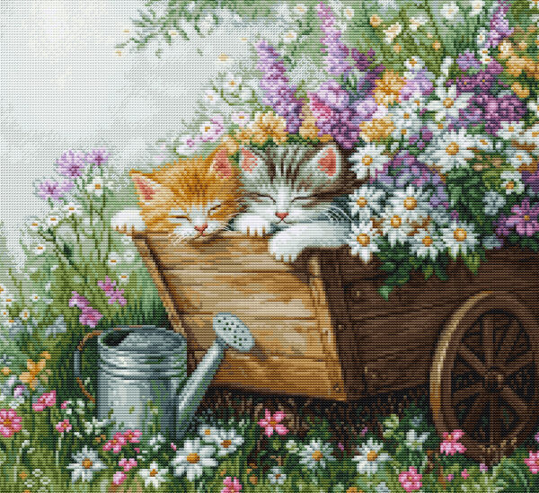 Sleeping Kitten 33x30 cm SBU5093