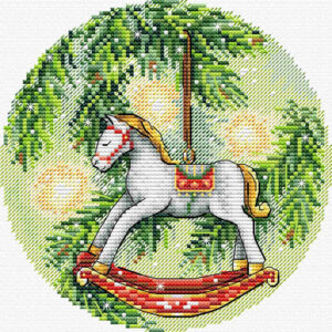 New Year's horse 16x16 cm SM-1252