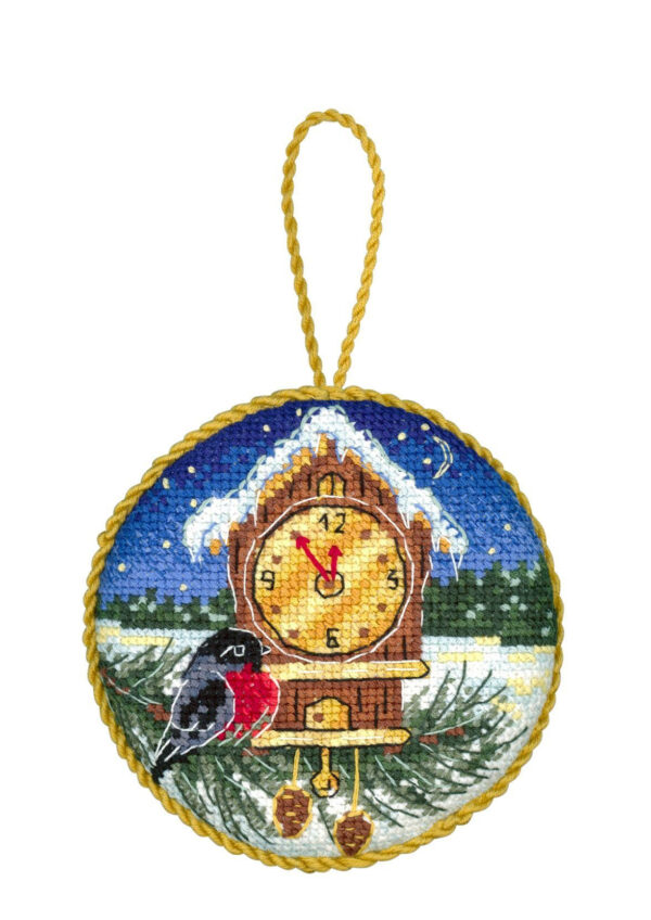 Forest Clock. Pinkeep 9x9 cm SNV-905