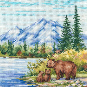 By the mountain river 20x16 cm SNV-934