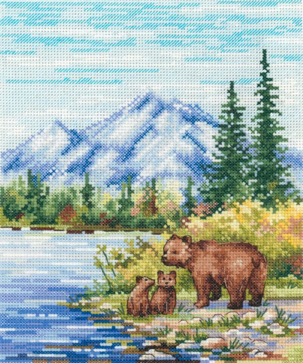 By the mountain river 20x16 cm SNV-934