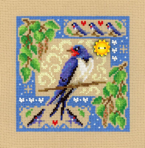 Mini sampler. Summer composition 13x13 cm SNV-972