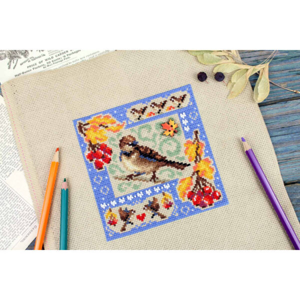 Mini sampler. Autumn composition 13x13 cm SNV-973 - Image 2