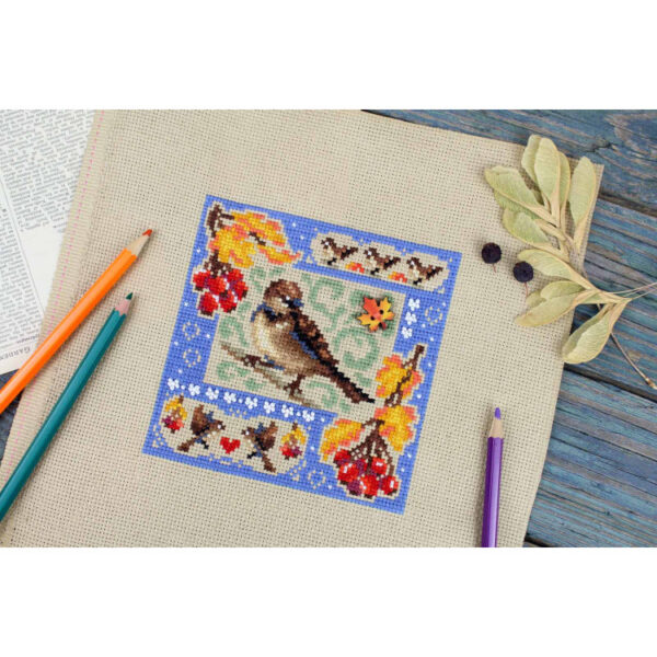Mini sampler. Autumn composition 13x13 cm SNV-973 - Image 4