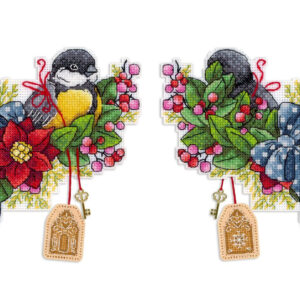 Festive titmouse 14x13 cm SR-1132