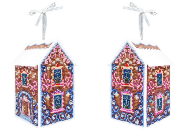 3D toy. A house with patterns 11x6x6 cm SR-1169