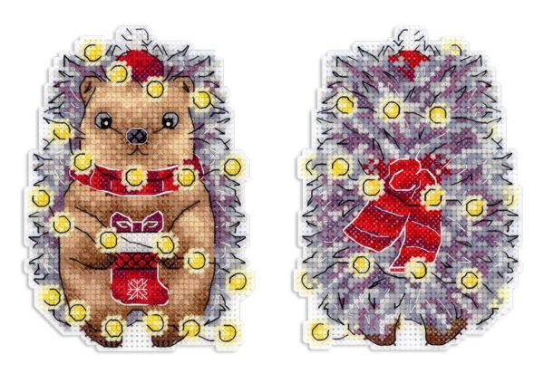 New Year's hedgehog 12x8 cm SR-1173