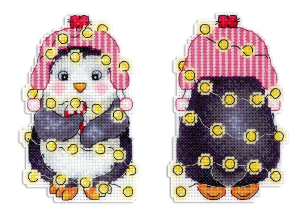 New Year's penguin 11x7 cm SR-1174