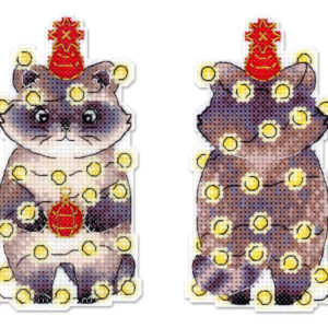 New Year's raccoon 12x7 cm SR-1175