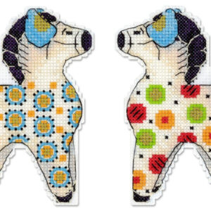 Colorful horse 12x8 cm SR-1324