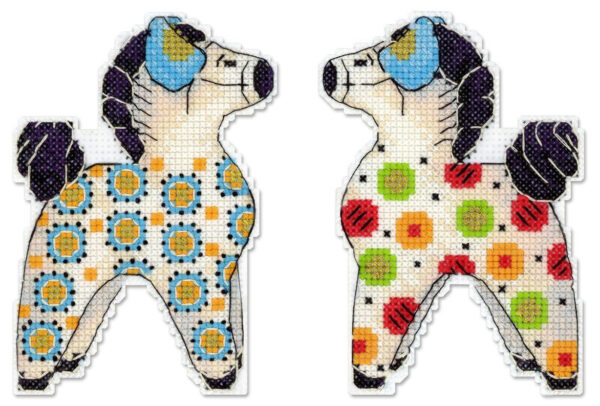 Colorful horse 12x8 cm SR-1324