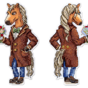 Horse in a coat 13x8 cm SR-1328