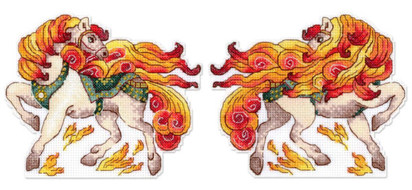 Fiery Horse 12x15 cm SR-1329